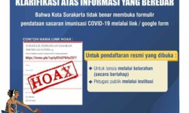 Awas, Hoaks Pendaftaran Vaksinasi Covid-19 Lewat Google Form